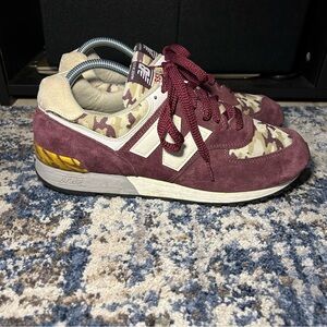 New Balance Burgundy Camo 576 Sneakers Size 8.5